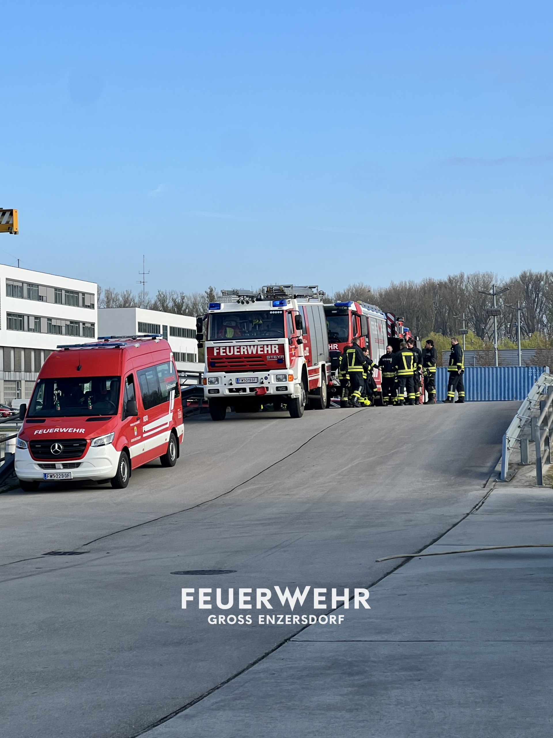 Das Eintreffen am Übungsgelände